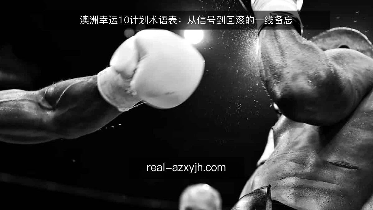澳洲幸运10计划术语表:从信号到回滚的一线备忘